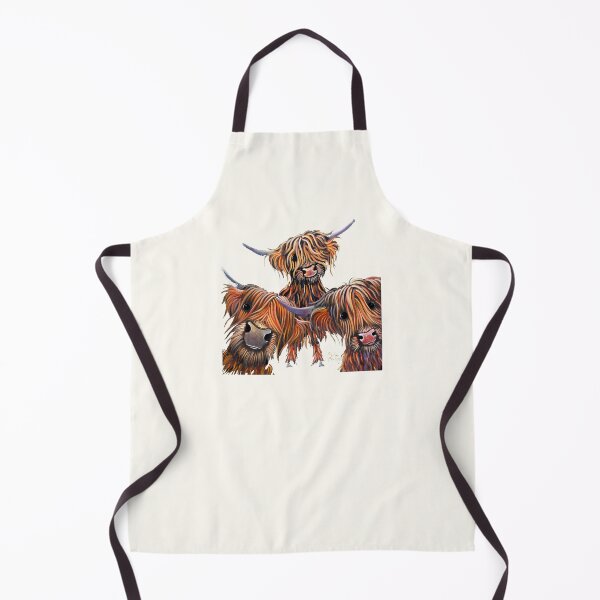 Item preview, HiGHLaND CoW PRiNT SCoTTiSH ' THe BaKeD BeaNS ' BY SHiRLeY MacARTHuR designed and sold by Shirley MacArthur Art.