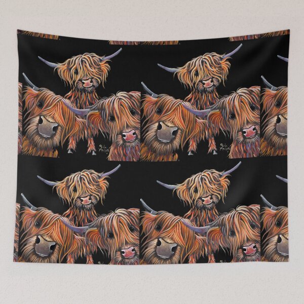 Item preview, HiGHLaND CoW PRiNT SCoTTiSH ' THe BaKeD BeaNS ' BY SHiRLeY MacARTHuR designed and sold by Shirley MacArthur Art.