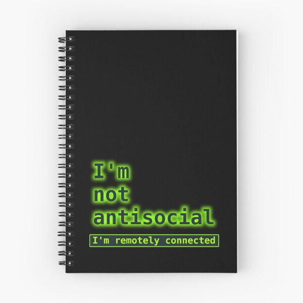 Item preview, I'm not antisocial - I'm remotely connected designed and sold by LittleGreyMan2026.