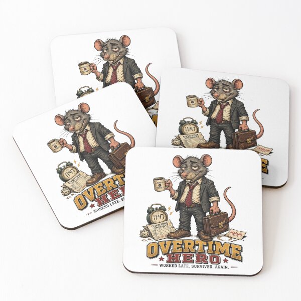 Item preview, Overtime Hero – Funny Office Rat Work Humor designed and sold by Cavalier-org.