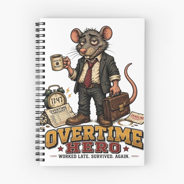 Item preview, Overtime Hero – Funny Office Rat Work Humor designed and sold by Cavalier-org.