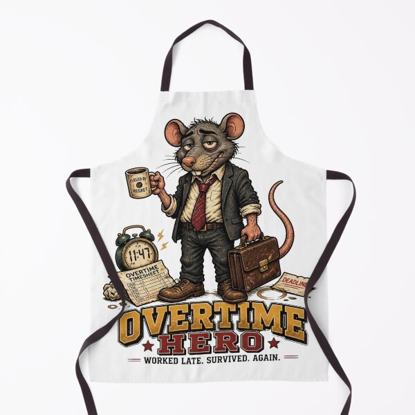 Item preview, Overtime Hero – Funny Office Rat Work Humor designed and sold by Cavalier-org.