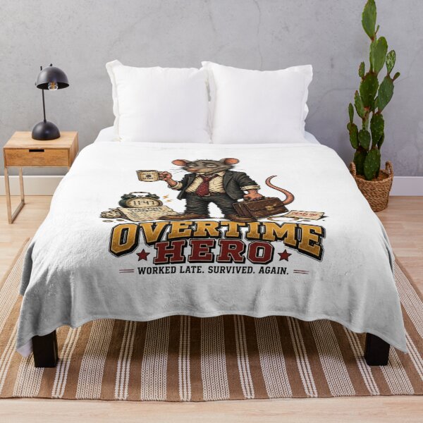 Item preview, Overtime Hero – Funny Office Rat Work Humor designed and sold by Cavalier-org.