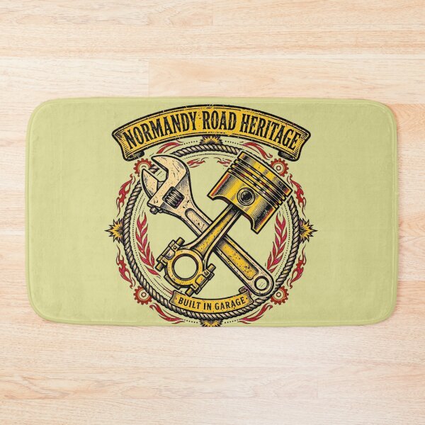 Item preview, Normandy Road Heritage Built In Garage Logo designed and sold by Normandy Road Heritage™ - Vintage Garage Art.