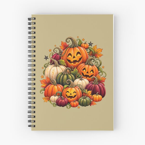 Item preview, Spooky Pumpkin Cluster – Autumn Halloween PNG Design designed and sold by annenambiro.