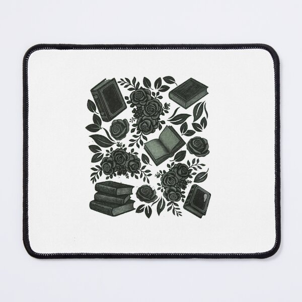 Item preview, Books & Flowers – Vintage Linocut Book Lover  designed and sold by roartusa.