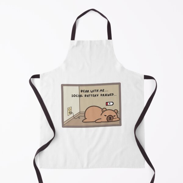 Item preview, Bear With Me Social Battery Drained designed and sold by Draw-some Doodles.