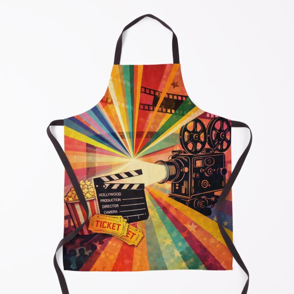 Item preview, Vintage Cinema Projector Rainbow Sunburst Movie Art designed and sold by Cine8.