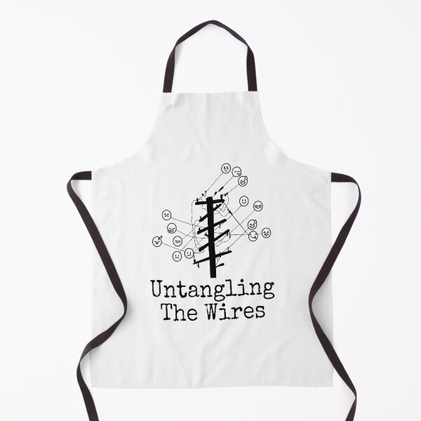 Item preview, Untangling The Wires - Retro Mental Health & Overthinking Art designed and sold by ANJ Creative Designs.