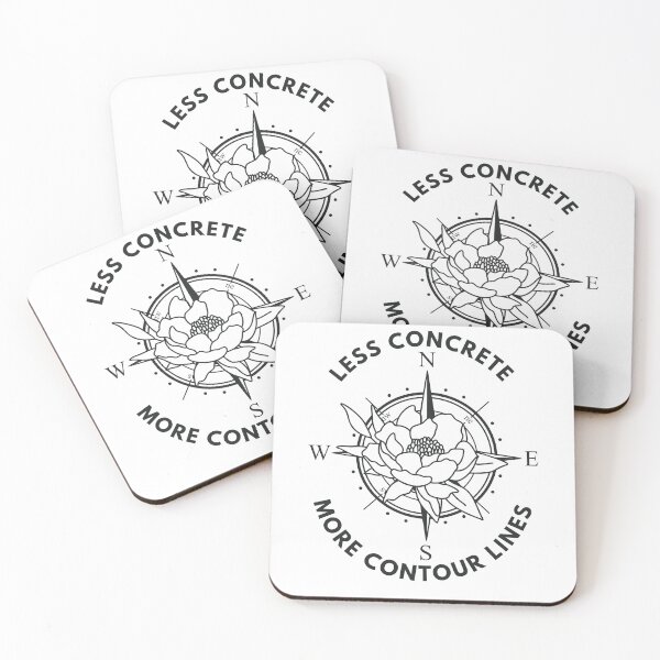 Item preview, Less concrete, more contour lines designed and sold by darshants.