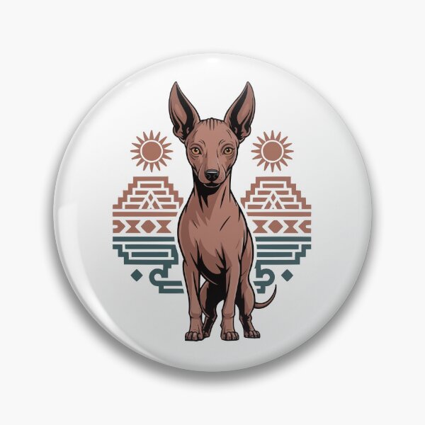 Item preview, Aztec Xoloitzcuintli Mexican Hairless Dog Tribal Sun designed and sold by k3rstman1.