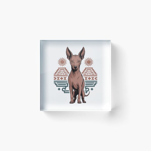 Item preview, Aztec Xoloitzcuintli Mexican Hairless Dog Tribal Sun designed and sold by k3rstman1.