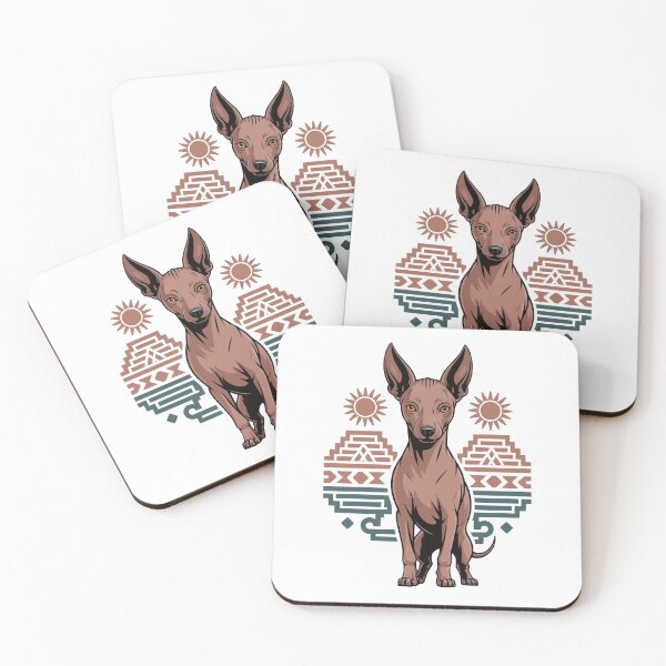 Item preview, Aztec Xoloitzcuintli Mexican Hairless Dog Tribal Sun designed and sold by k3rstman1.