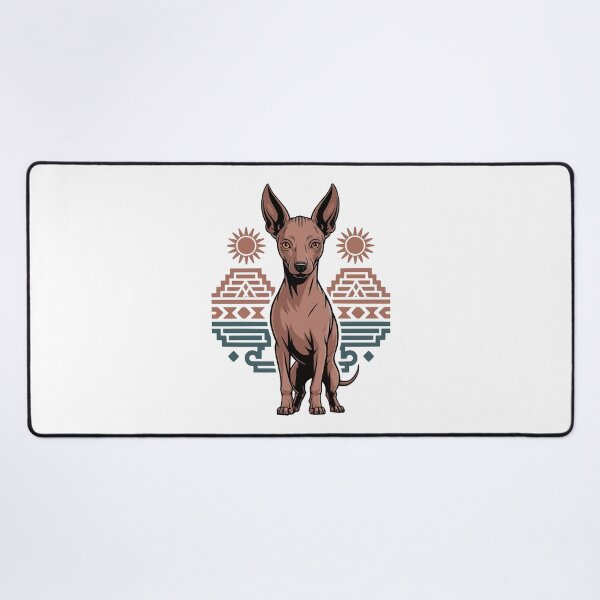 Item preview, Aztec Xoloitzcuintli Mexican Hairless Dog Tribal Sun designed and sold by k3rstman1.