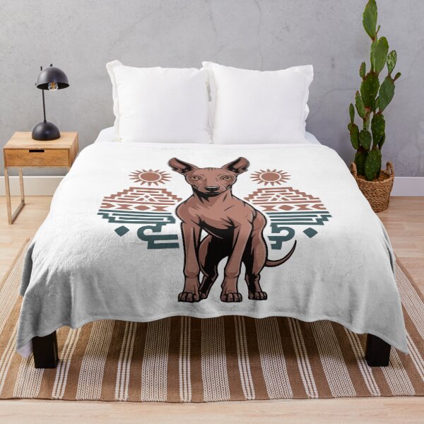 Item preview, Aztec Xoloitzcuintli Mexican Hairless Dog Tribal Sun designed and sold by k3rstman1.