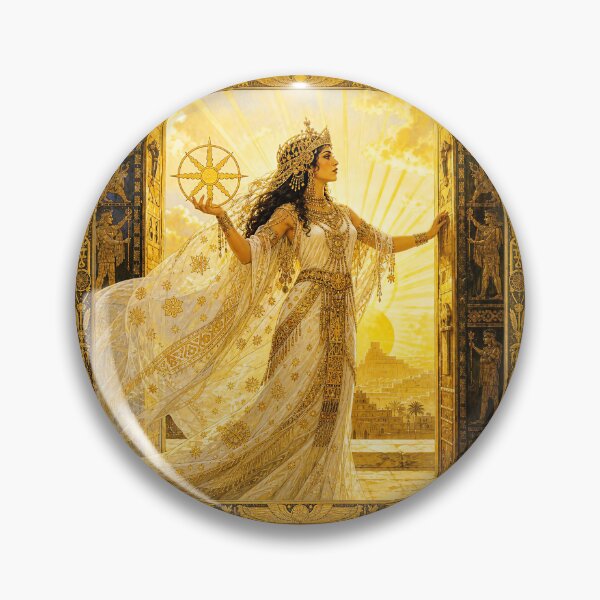 Item preview, Aya, She Who Opens the Gates of the Horizon | Babylonian Goddess Art designed and sold by Stoneflower-Art.