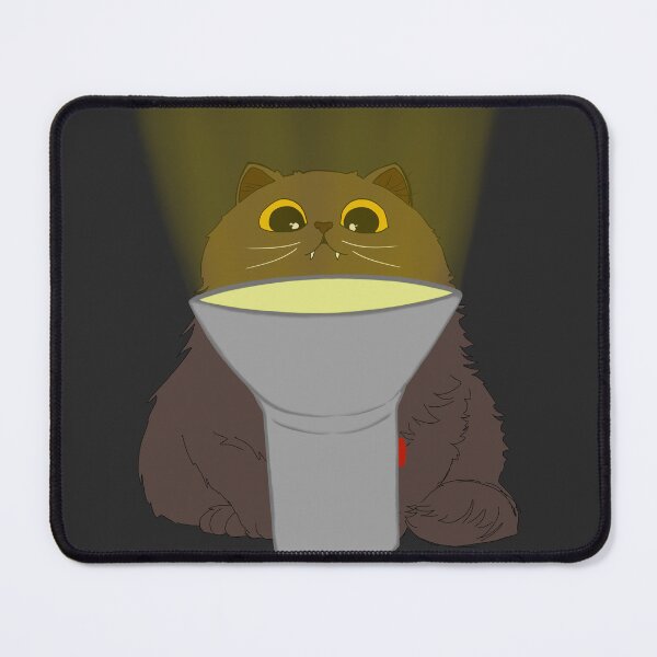 Item preview, Cute Cat with a Flashlight designed and sold by AchtungStudio.