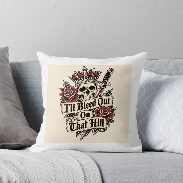 Item preview, I'll Bleed Out On That Hill Traditional Tattoo Flash Art designed and sold by Viviglow.