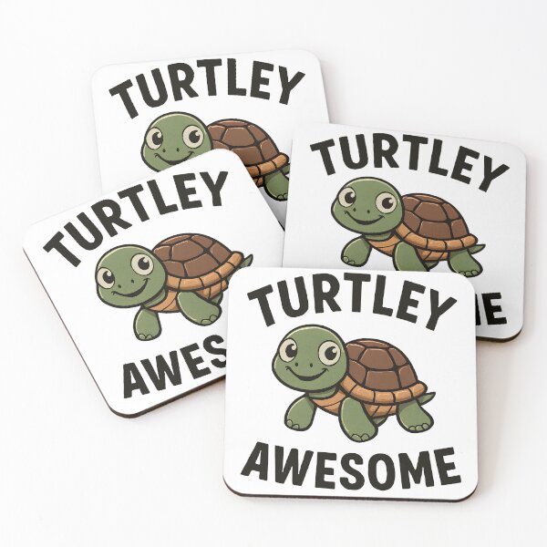 Item preview, Turtley Awesome Funny Cute Turtle Animal Puns designed and sold by Photo-Sphere101.
