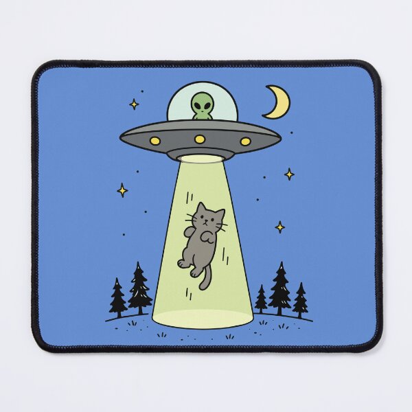 Item preview, Alien Abduction of a Cute Cat designed and sold by pixiedustpaint.