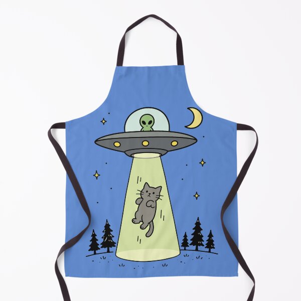 Item preview, Alien Abduction of a Cute Cat designed and sold by pixiedustpaint.