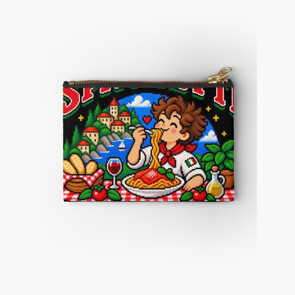 Item preview, More Spaghetti Less Upsetti – Funny Retro Pixel Art designed and sold by BYVOK.
