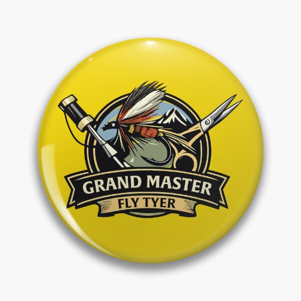 Item preview, Grand Master Fly Tyer fly tying logo. designed and sold by Art-Horizon.