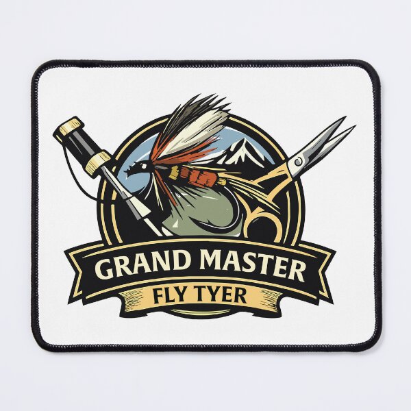 Item preview, Grand Master Fly Tyer fly tying logo. designed and sold by Art-Horizon.
