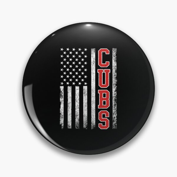 Item preview, CUBS American Flag Patriotic Baseball Design designed and sold by Glow-Paw-Studio.