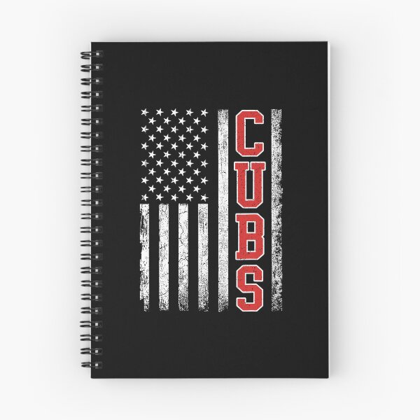 Item preview, CUBS American Flag Patriotic Baseball Design designed and sold by Glow-Paw-Studio.