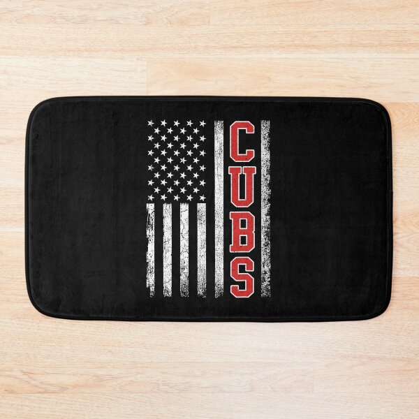 Item preview, CUBS American Flag Patriotic Baseball Design designed and sold by Glow-Paw-Studio.