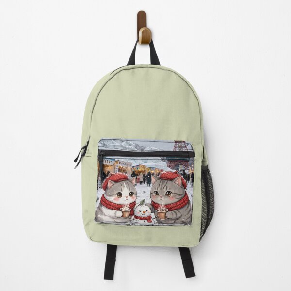 Item preview, Kawaii Cats Winter Sapporo Japan - Freda and Junior Snow Festival designed and sold by MAISON SYLVIE.