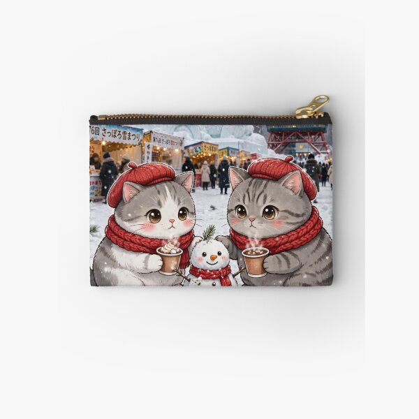Item preview, Kawaii Cats Winter Sapporo Japan - Freda and Junior Snow Festival designed and sold by MAISON SYLVIE.
