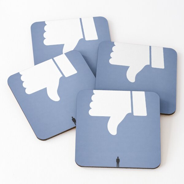 Item preview, Minimalist Social Network Dislike Thumbs Down Art designed and sold by Cine8.