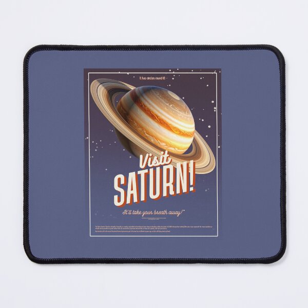 Item preview, 'Visit Saturn!' - Retro Space Poster designed and sold by InanimateArt.