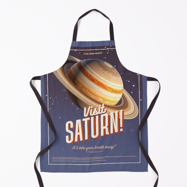 Item preview, 'Visit Saturn!' - Retro Space Poster designed and sold by InanimateArt.