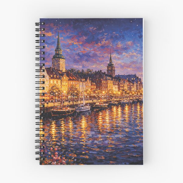 Item preview, Aalborg by night, Denmark – A Beautiful City in Europe. designed and sold by GalleryKauffeld.