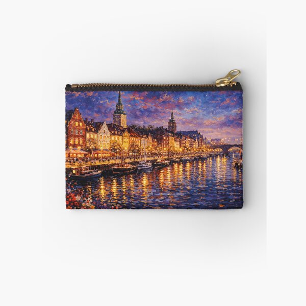 Item preview, Aalborg by night, Denmark – A Beautiful City in Europe. designed and sold by GalleryKauffeld.