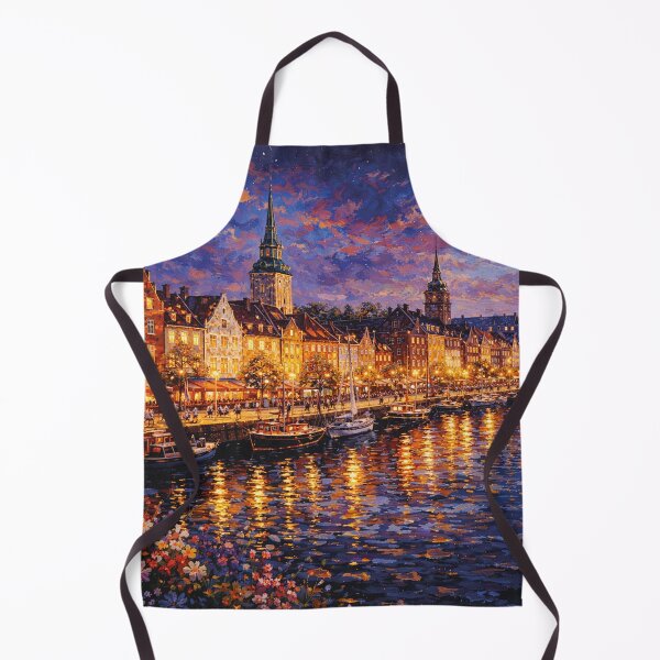 Item preview, Aalborg by night, Denmark – A Beautiful City in Europe. designed and sold by GalleryKauffeld.