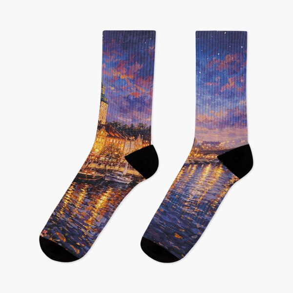 Item preview, Aalborg by night, Denmark – A Beautiful City in Europe. designed and sold by GalleryKauffeld.