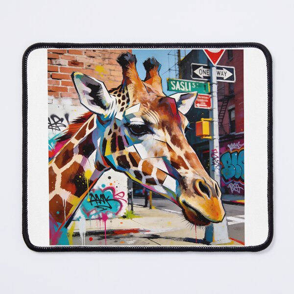 Item preview, Giraffe Street Art Poster Artwork designed and sold by ARbyCharlie.