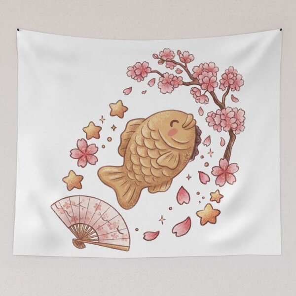Item preview, Happy Taiyaki - Cute Japanese Street Food Pastry Sticker designed and sold by 0Zetgest.