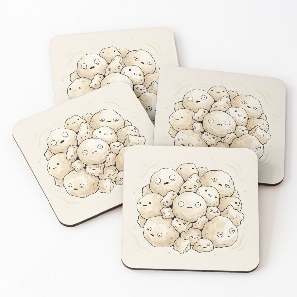 Item preview, Cute Chewy Potato Dough Knodel Kawaii Asian Food Illustration designed and sold by DuckOddity.