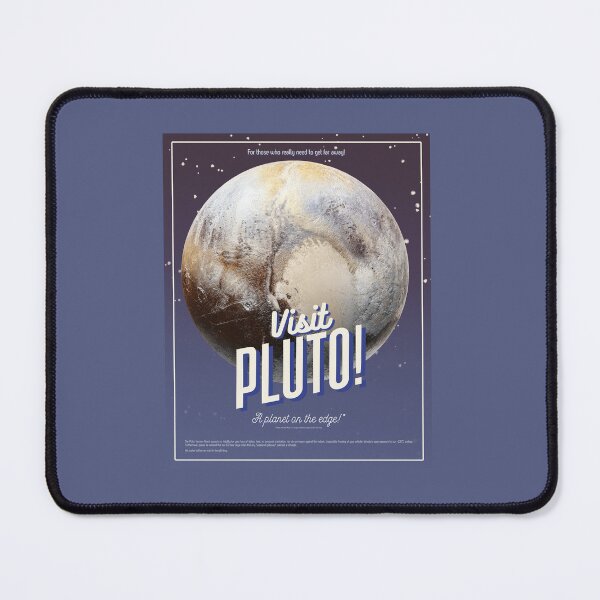 Item preview, 'Visit Pluto!' - Retro Space Poster designed and sold by InanimateArt.