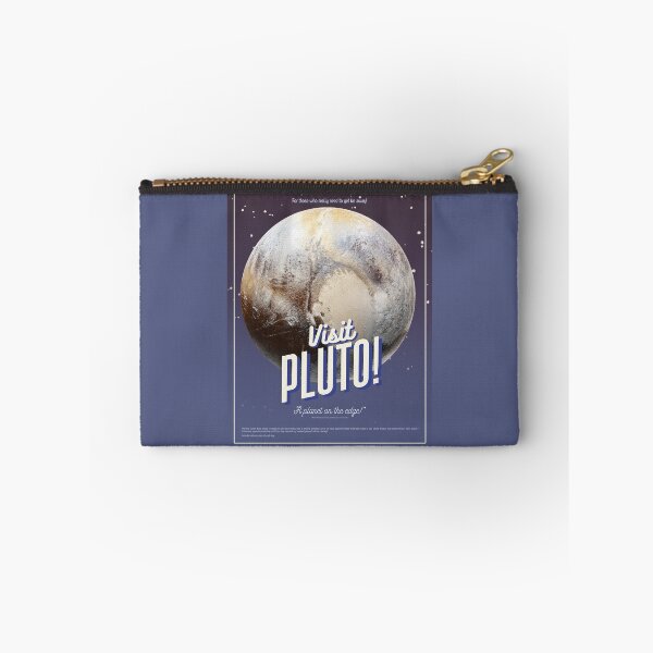 Item preview, 'Visit Pluto!' - Retro Space Poster designed and sold by InanimateArt.
