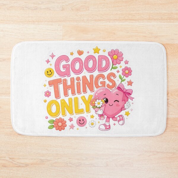 Item preview, Good Things Only Pink Cute Sticker PNG | Positive Quote Feminine Aesthetic | Kawaii Heart Vinyl Decal | Cute Gift designed and sold by Stylestickers55.