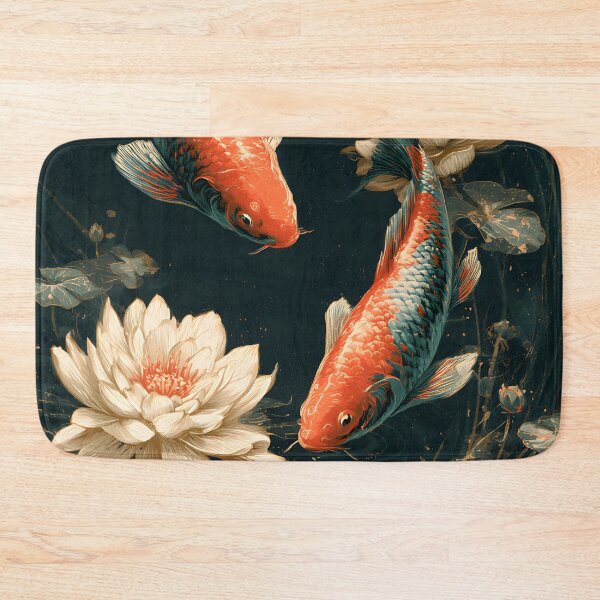 Item preview, Carpas Koi Japonesas Estanque De Lotos Ukiyoe Arte Zen designed and sold by GrinGalore.