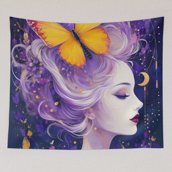 Item preview, Euphoria or The Reverie of the Butterfly Woman designed and sold by FriskyLemur.
