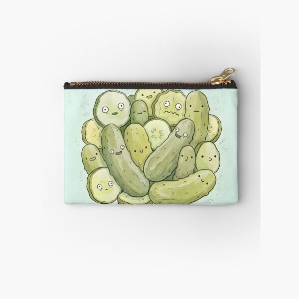 Item preview, Cute Pickle Slices Kawaii Dill Pickle Food Illustration designed and sold by DuckOddity.