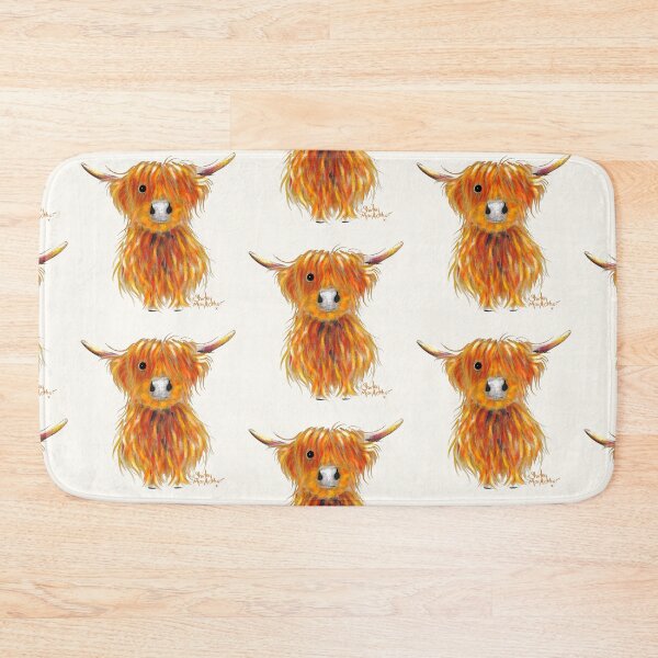 Item preview, Scottish Hairy Highland Cow ' TaTTie ' by Shirley MacArthur designed and sold by Shirley MacArthur Art.